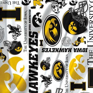 University of Iowa Hawkeyes Pattern Galaxy Book 12in Skin